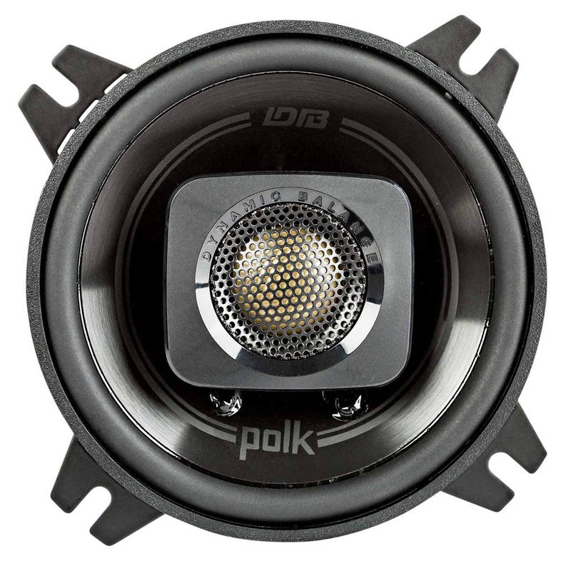 Polk Audio DB402 DB+ Series 4 Inch Speakers Car Audio with Marine Certification, Car Coaxial Speakers, Black - Image 3